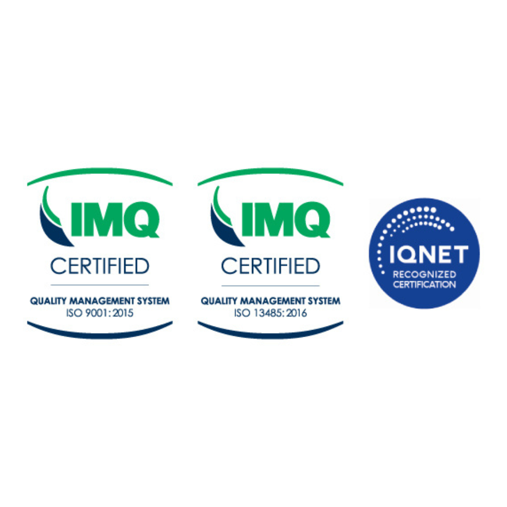 Certifications des machines sous vides Magic Vac : Certifié ISO 9001:2015, ISO 13485:2016, IQNET