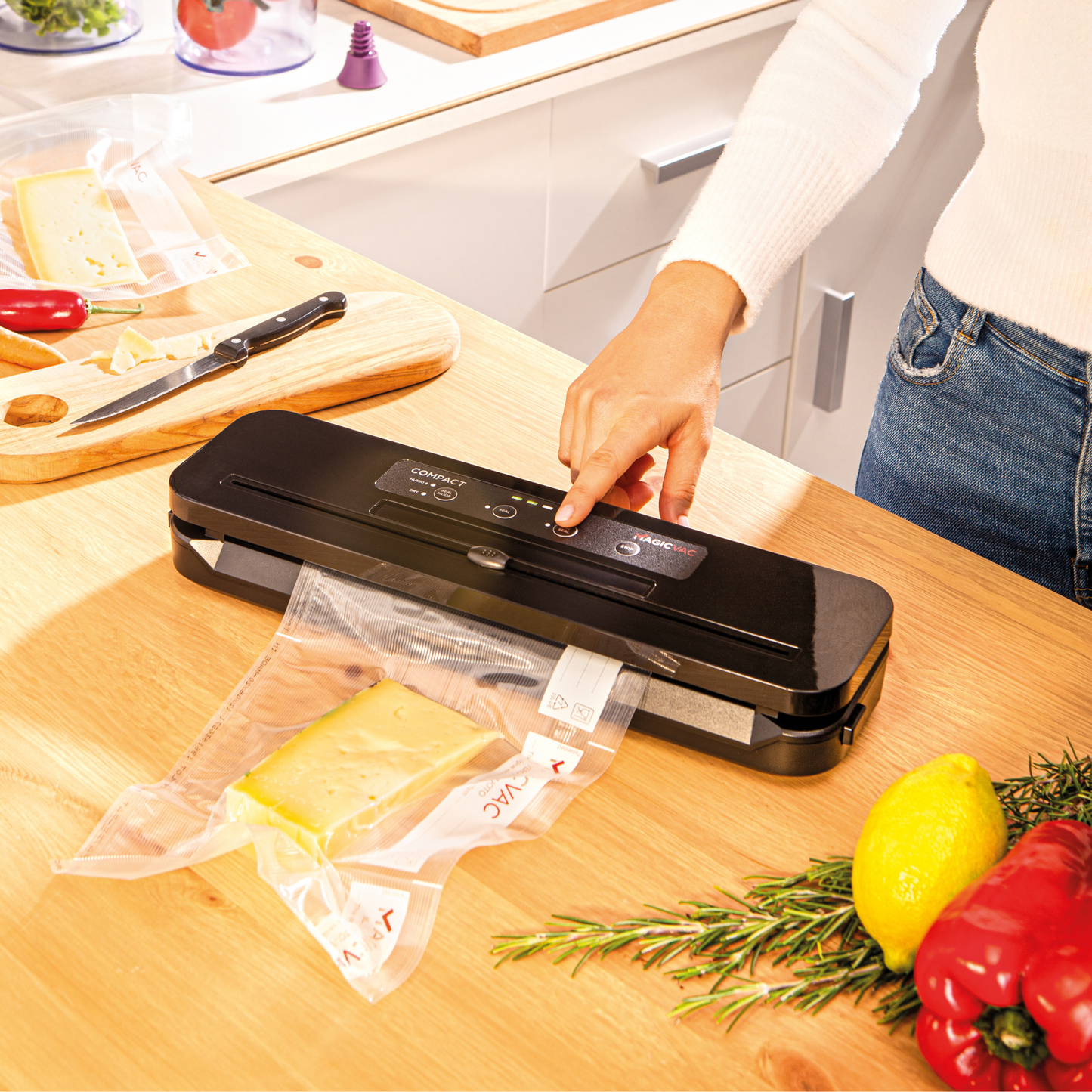 Machine sous vide Magic Vac - Compact - Mise sous vide fromage