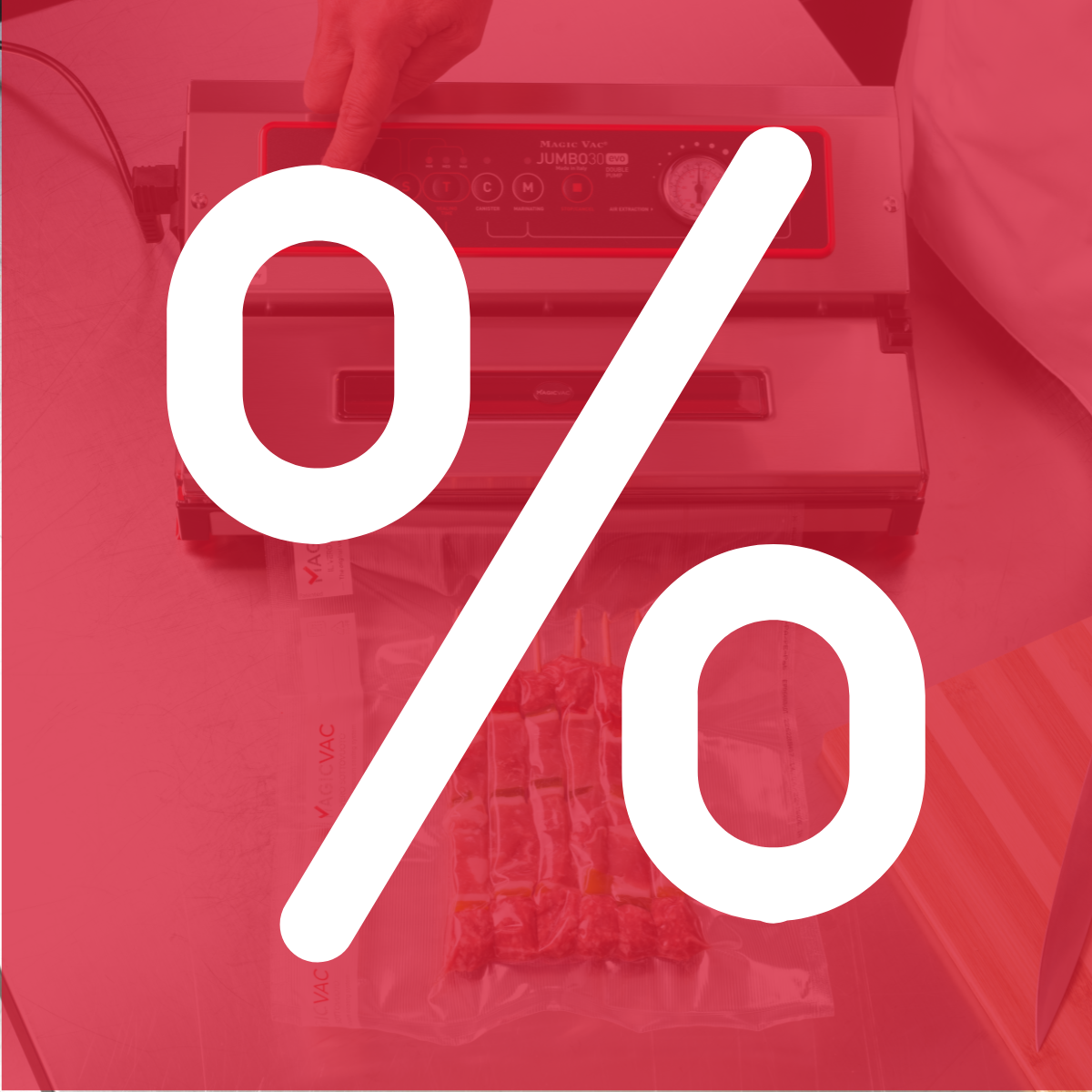 Collection promo offres spéciales (Pourcentage sur fond rouge)
