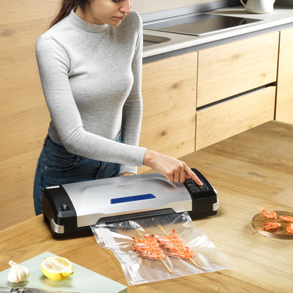 Machine sous vide Magic Vac - Perfetta - Mise sous vide brochette crevette