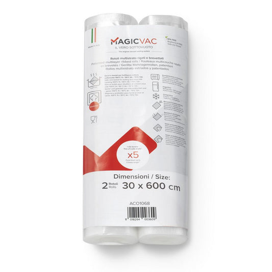 Lot de 2 rouleaux Sous Vide - épaisseur 240 microns - 30x600 cm - ACO 1068 - MAGIC VAC