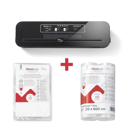 Pack Machine sous vide COMPACT + sacs + rouleaux